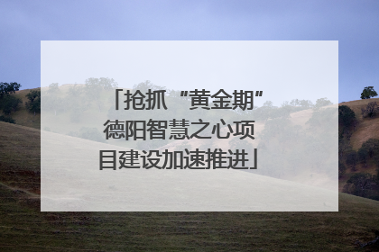 抢抓“黄金期” 德阳智慧之心项目建设加速推进